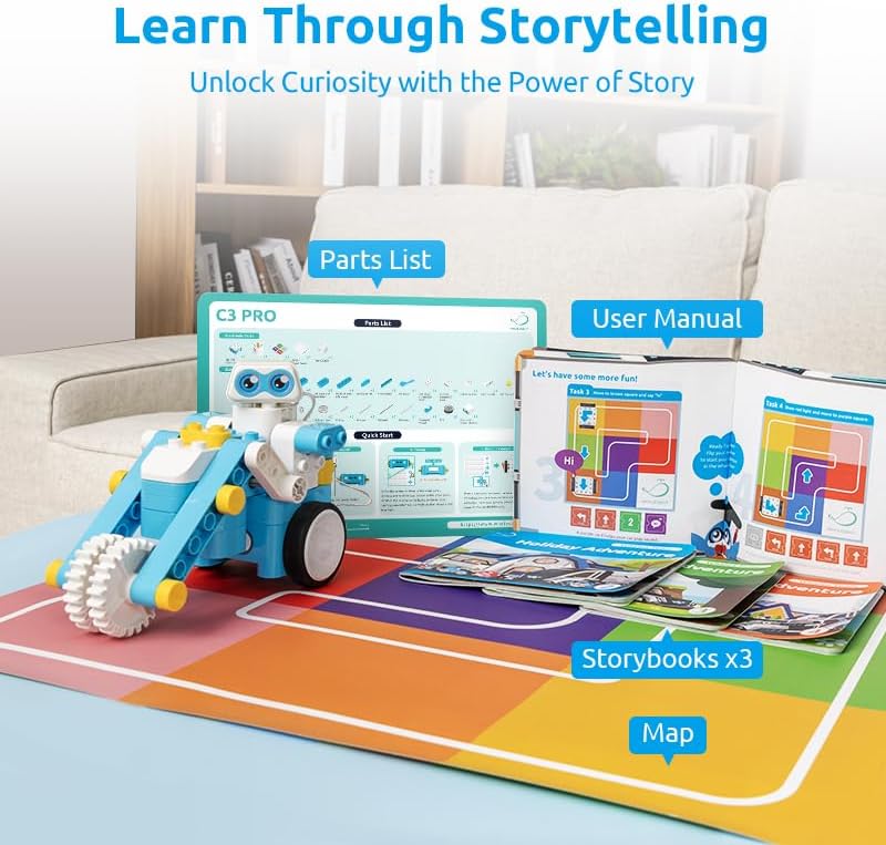 12-in-1 Remote Control & Coding Robot Kit for Kids 4+