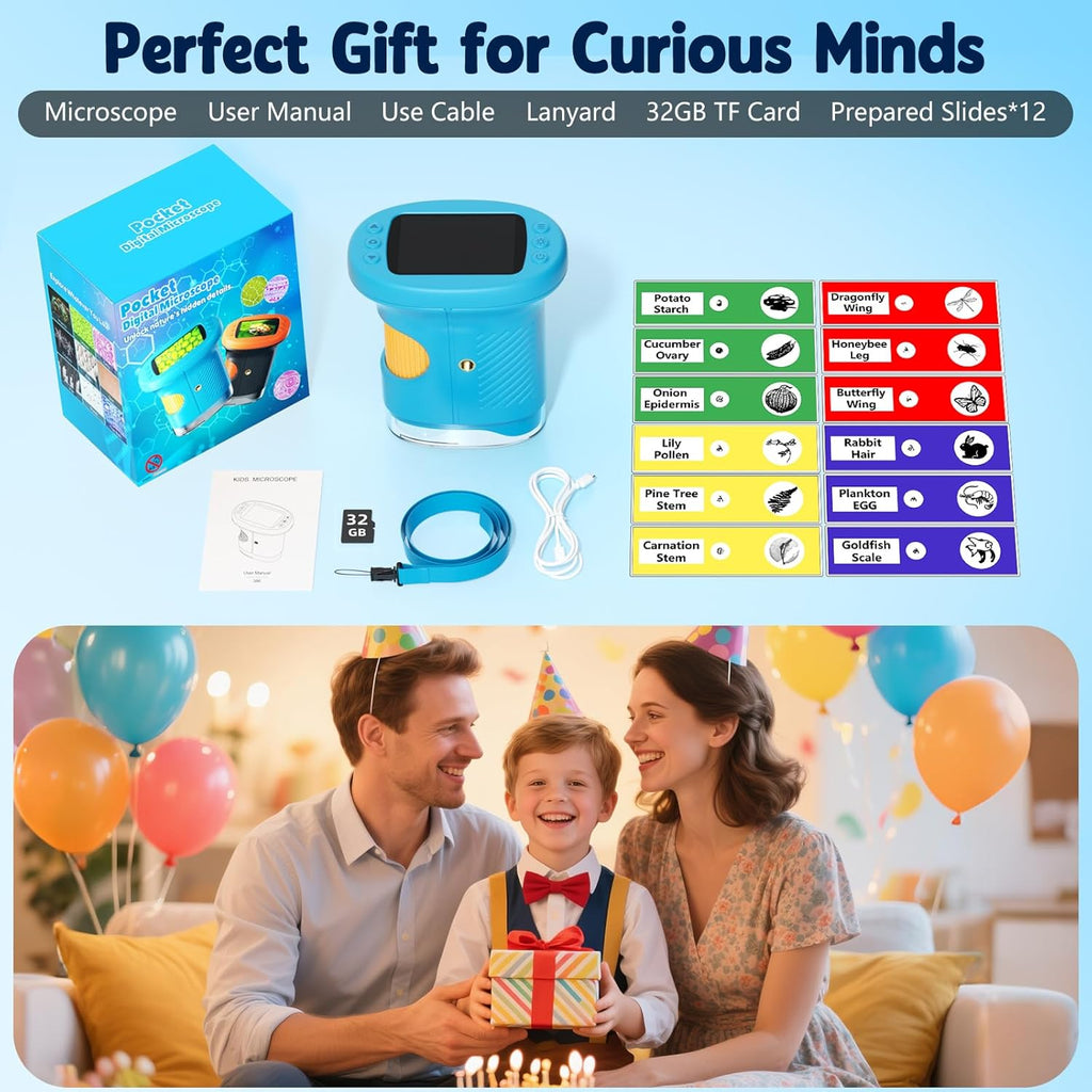 1000X Handheld Microscope for Kids