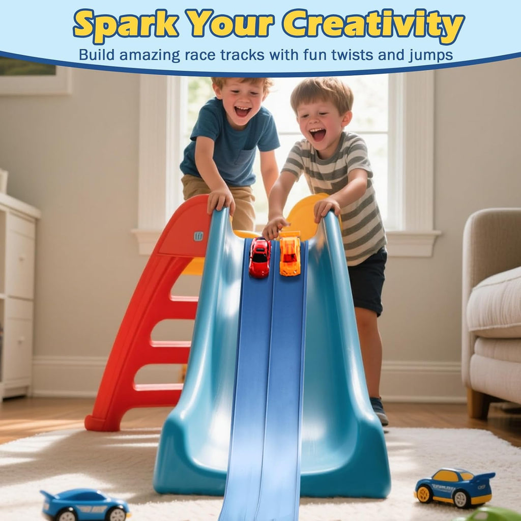 Flex Tracks 15 Ft Starter Set Flexible Race Track for Kids 3+