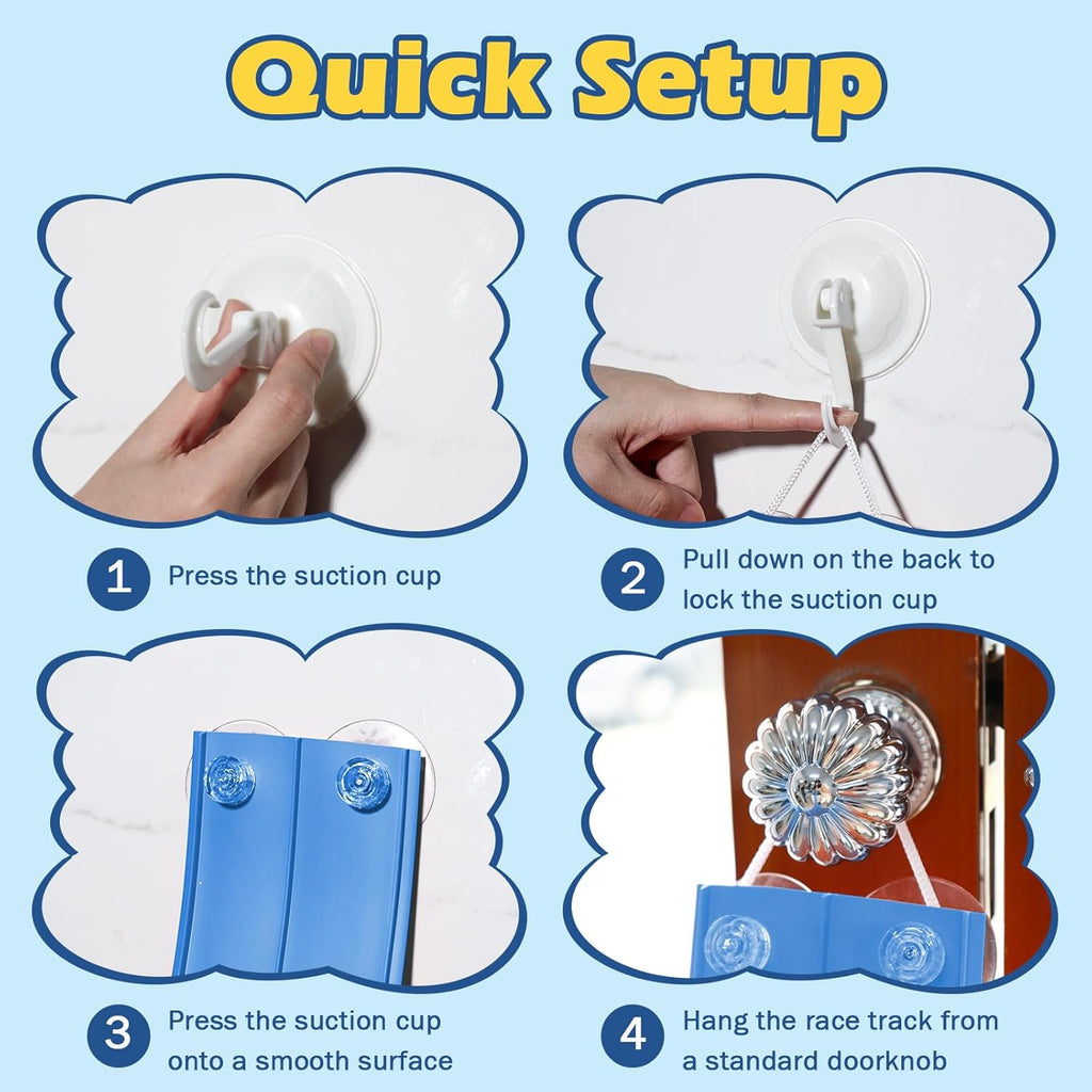 Flex Tracks 15 Ft Starter Set Flexible Race Track for Kids 3+