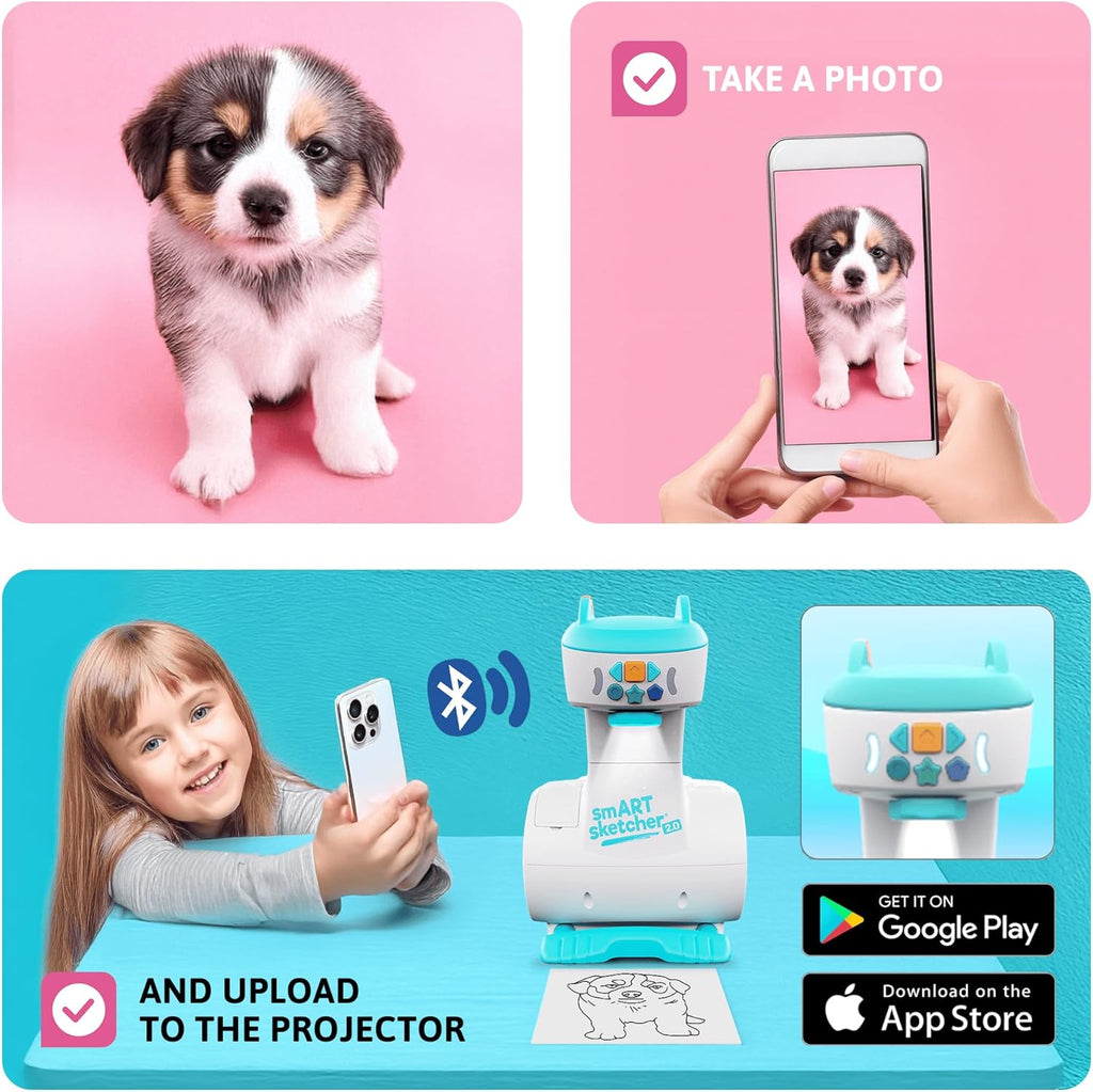 Smart Sketcher 2.0 Projector, Drawing and Tracing Projector for Kids
