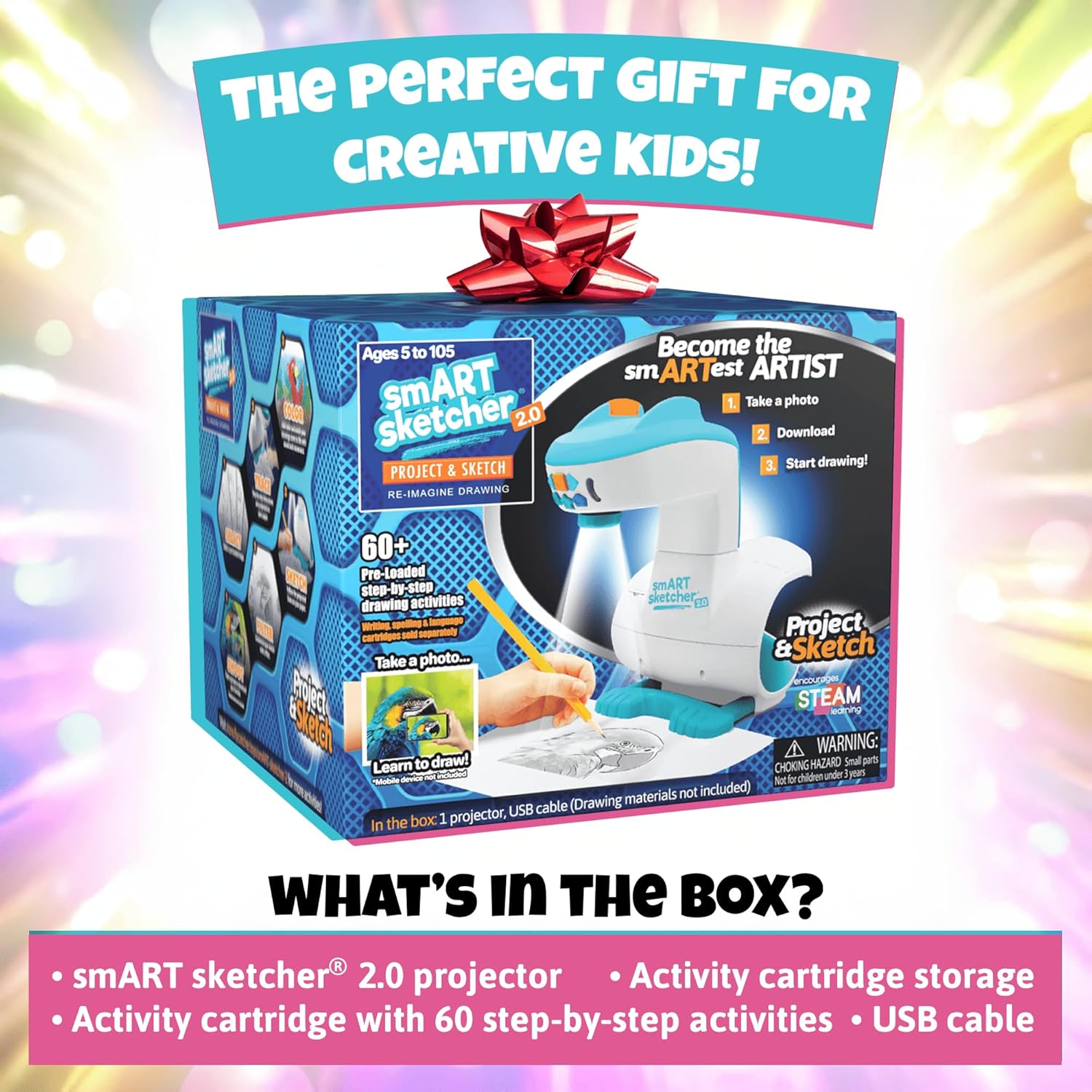 Smart Sketcher 2.0 Projector, Drawing and Tracing Projector for Kids