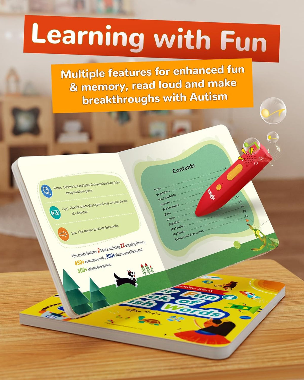 Interactive Audio Sound Books Kids Learning Electronic Toys