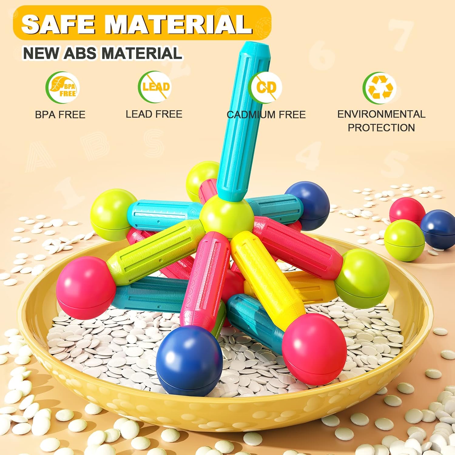 Magnetic Blocks Building DIY Learning Educational Toys Gift- Starter Set