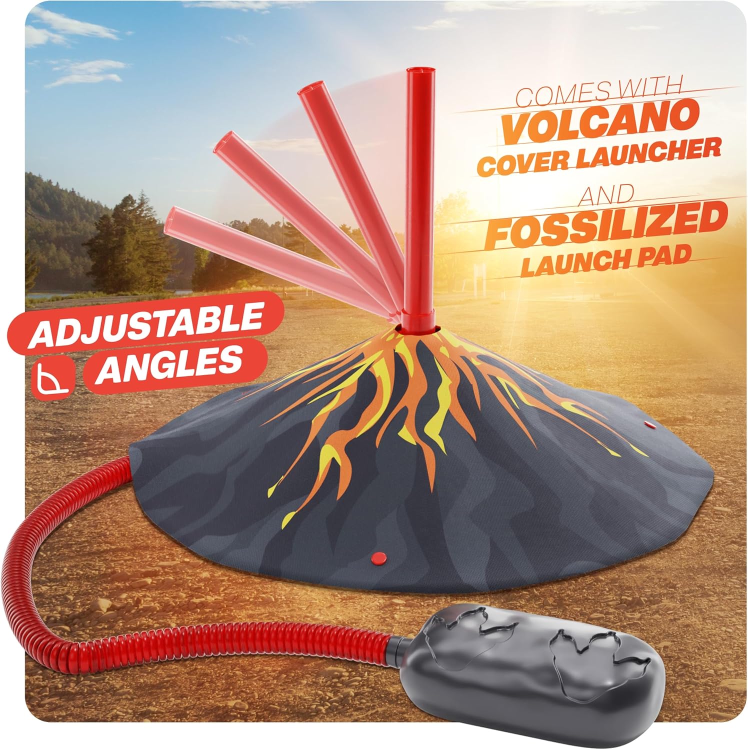 Dinosaur Toy Rocket Launcher for Kids Toys