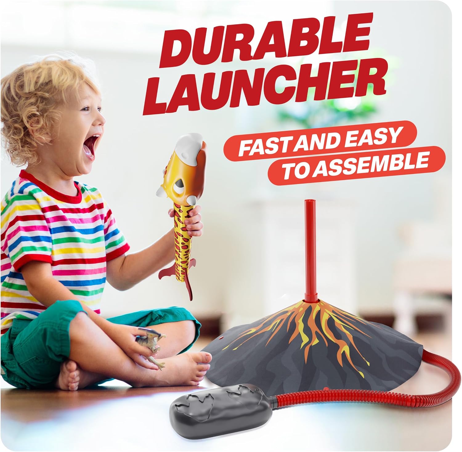 Dinosaur Toy Rocket Launcher for Kids Toys