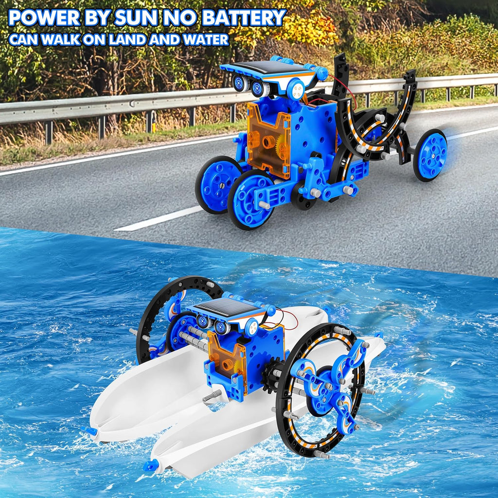 13-in-1 Education Solar Power Robots Toys for Boys Age 8+