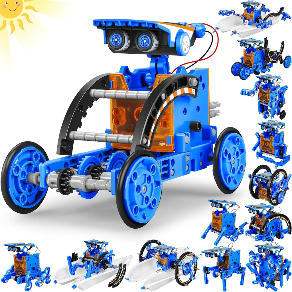 13-in-1 Education Solar Power Robots Toys for Boys Age 8+
